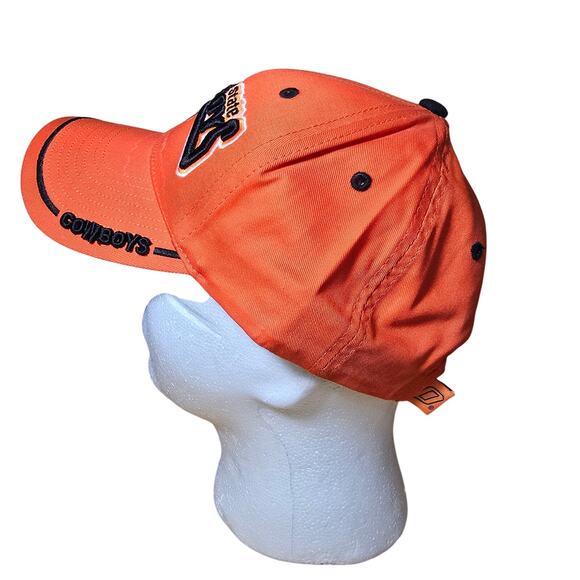 Oklahoma State University OSU Hat Classic Twill Hook & Loop Cap Orange Black - Picture 4 of 8